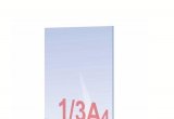 Менюхолдер 1/3 А4 толщиной 1 мм в Москве