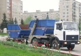 Прицеп для бункеров и контейнеров лодочек 8 кубов в Москве