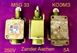 Концевой выключатель Zander Aachen type MSG 33