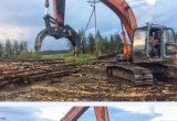 Неповоротный лесозахват на экскаватор Дусан 225