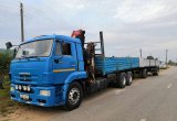 Камаз 65117 с кму Фасси в Воскресенском
