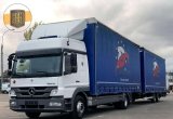 Мерседес Атего 1229 автопоезд 120м3 сквозной в Москве
